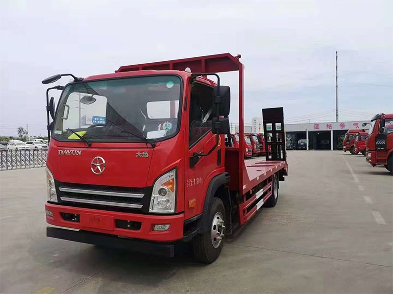 國六大運單橋平闆運輸車